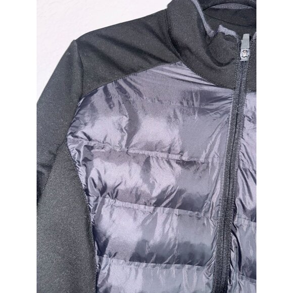 Old Navy Active Womens Lightweight Black Full-Zip Jacket With Quilted Front & Th - Picture 7 of 10
